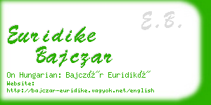 euridike bajczar business card